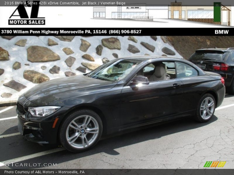 Jet Black / Venetian Beige 2016 BMW 4 Series 428i xDrive Convertible