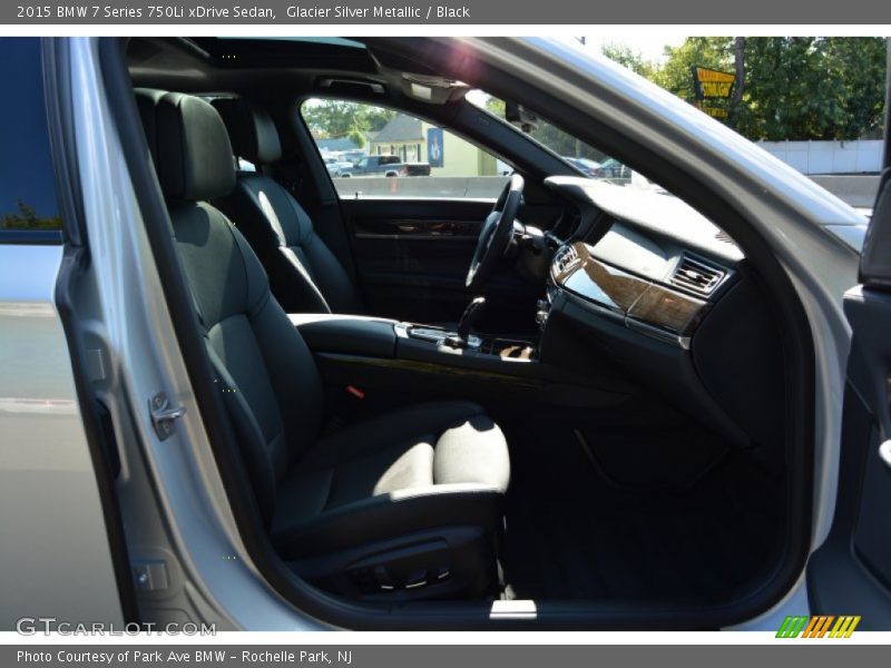 Glacier Silver Metallic / Black 2015 BMW 7 Series 750Li xDrive Sedan