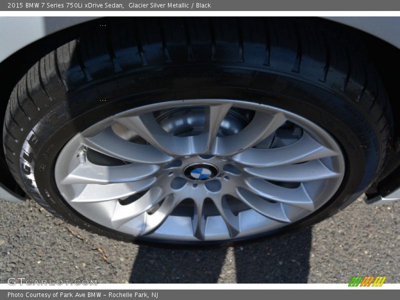 Glacier Silver Metallic / Black 2015 BMW 7 Series 750Li xDrive Sedan