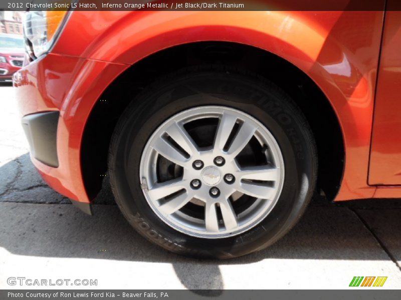 Inferno Orange Metallic / Jet Black/Dark Titanium 2012 Chevrolet Sonic LS Hatch