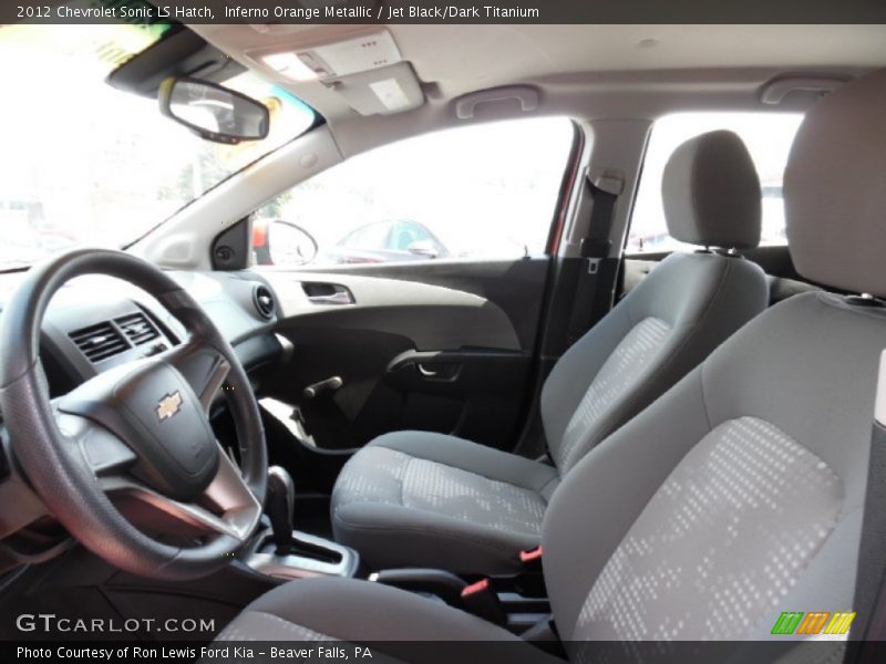 Inferno Orange Metallic / Jet Black/Dark Titanium 2012 Chevrolet Sonic LS Hatch