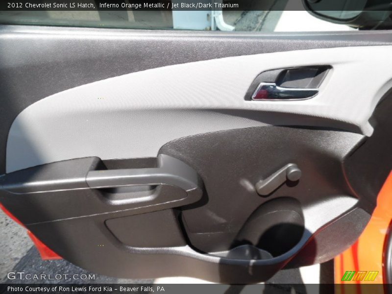 Inferno Orange Metallic / Jet Black/Dark Titanium 2012 Chevrolet Sonic LS Hatch