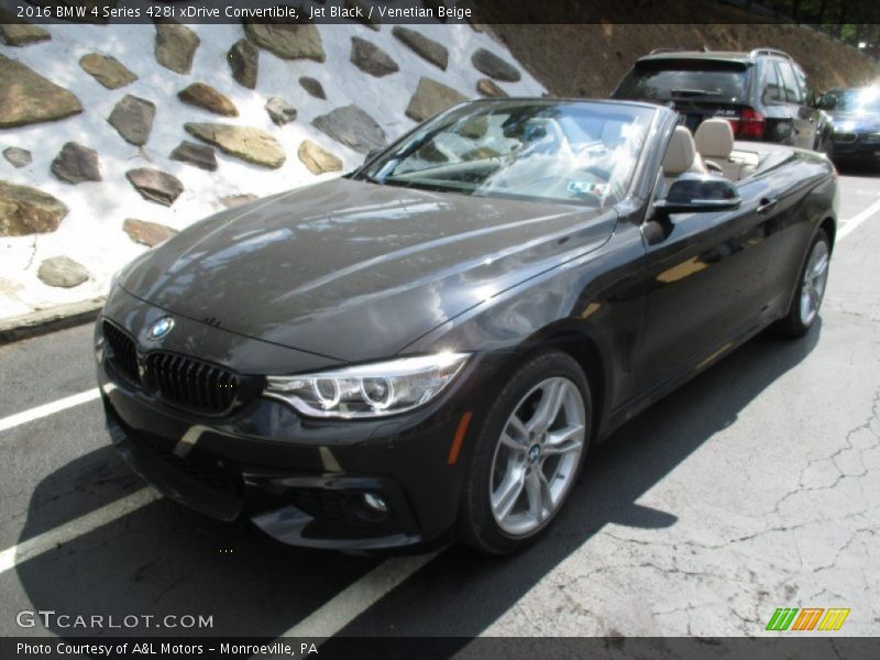 Jet Black / Venetian Beige 2016 BMW 4 Series 428i xDrive Convertible