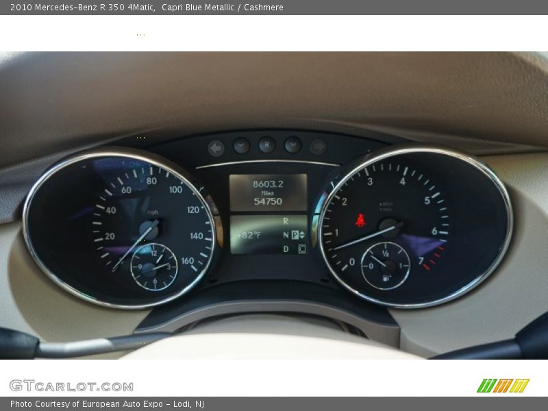 Capri Blue Metallic / Cashmere 2010 Mercedes-Benz R 350 4Matic