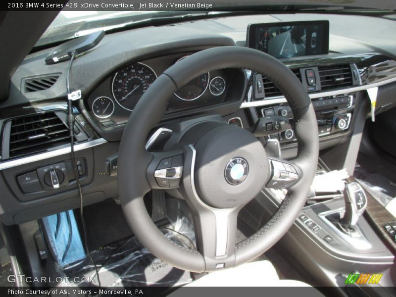 Jet Black / Venetian Beige 2016 BMW 4 Series 428i xDrive Convertible
