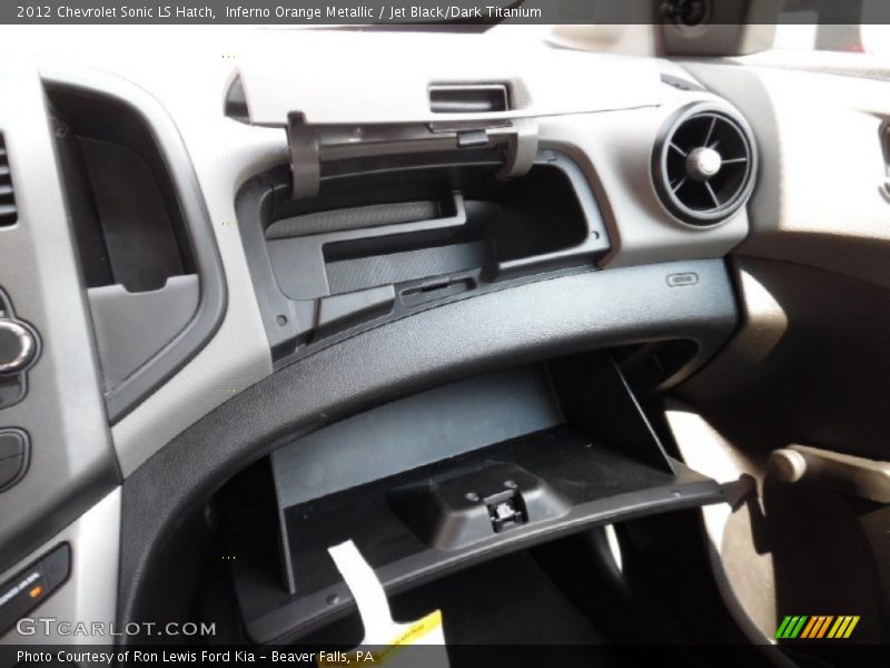 Inferno Orange Metallic / Jet Black/Dark Titanium 2012 Chevrolet Sonic LS Hatch