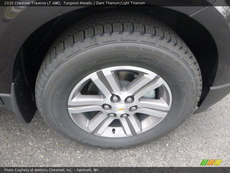 Tungsten Metallic / Dark Titanium/Light Titanium 2016 Chevrolet Traverse LT AWD
