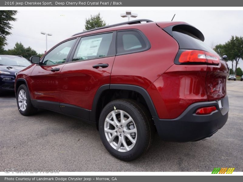 Deep Cherry Red Crystal Pearl / Black 2016 Jeep Cherokee Sport