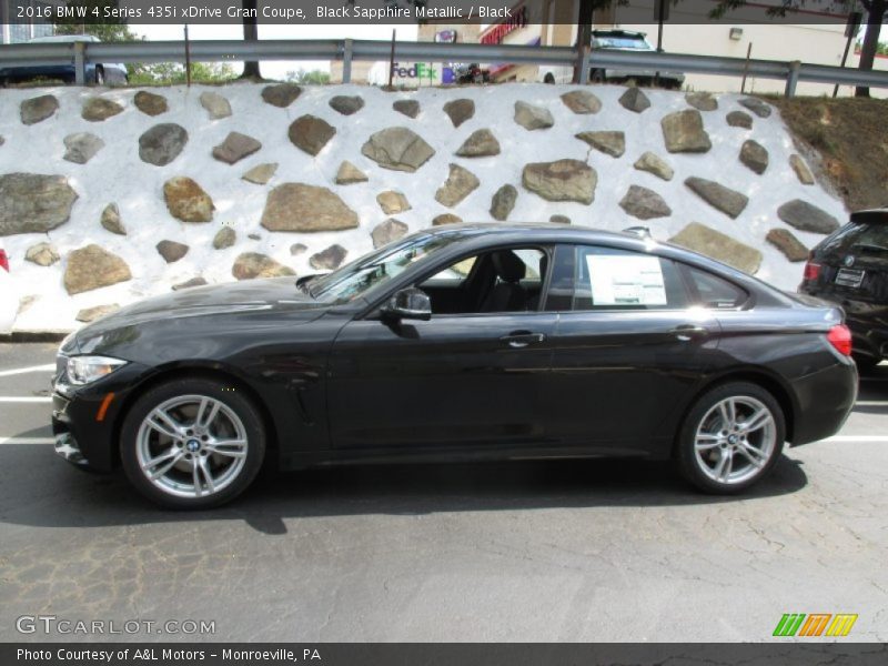 Black Sapphire Metallic / Black 2016 BMW 4 Series 435i xDrive Gran Coupe