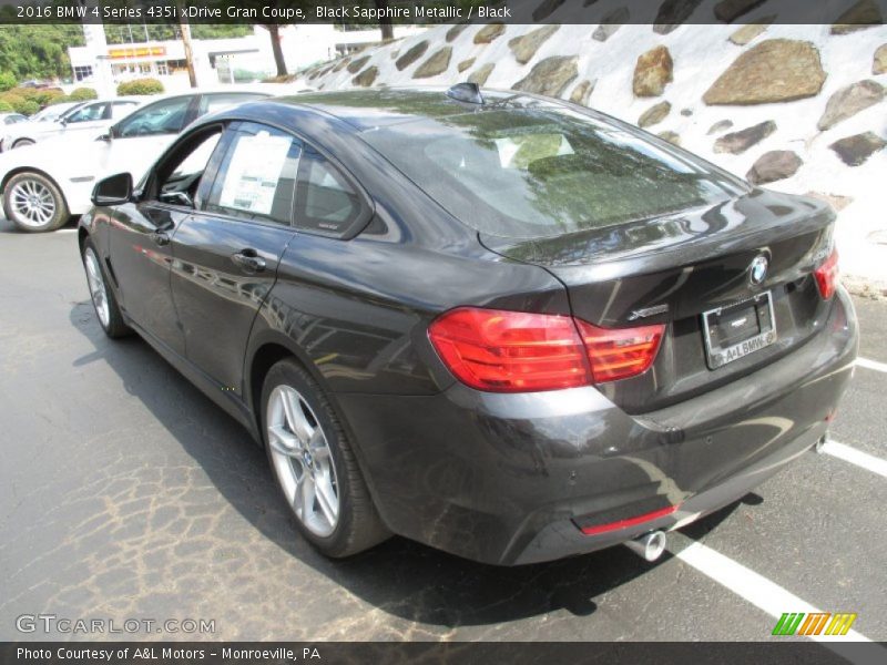 Black Sapphire Metallic / Black 2016 BMW 4 Series 435i xDrive Gran Coupe