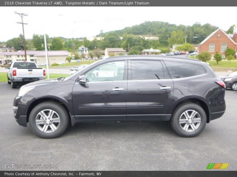 Tungsten Metallic / Dark Titanium/Light Titanium 2016 Chevrolet Traverse LT AWD