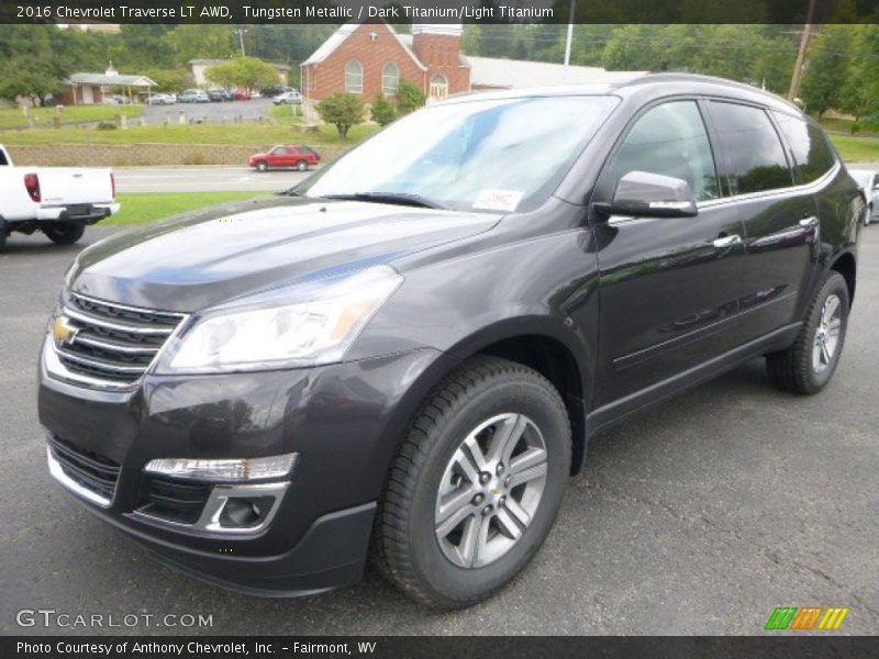 Tungsten Metallic / Dark Titanium/Light Titanium 2016 Chevrolet Traverse LT AWD