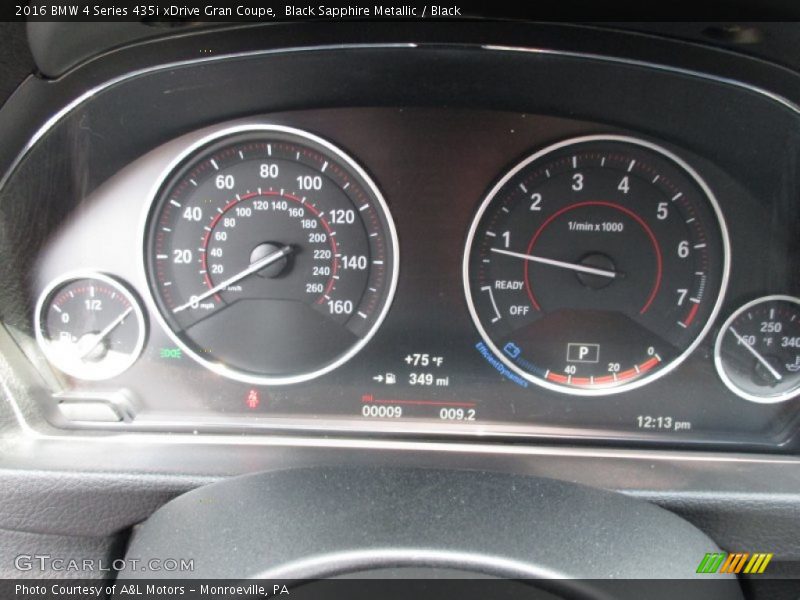 Black Sapphire Metallic / Black 2016 BMW 4 Series 435i xDrive Gran Coupe