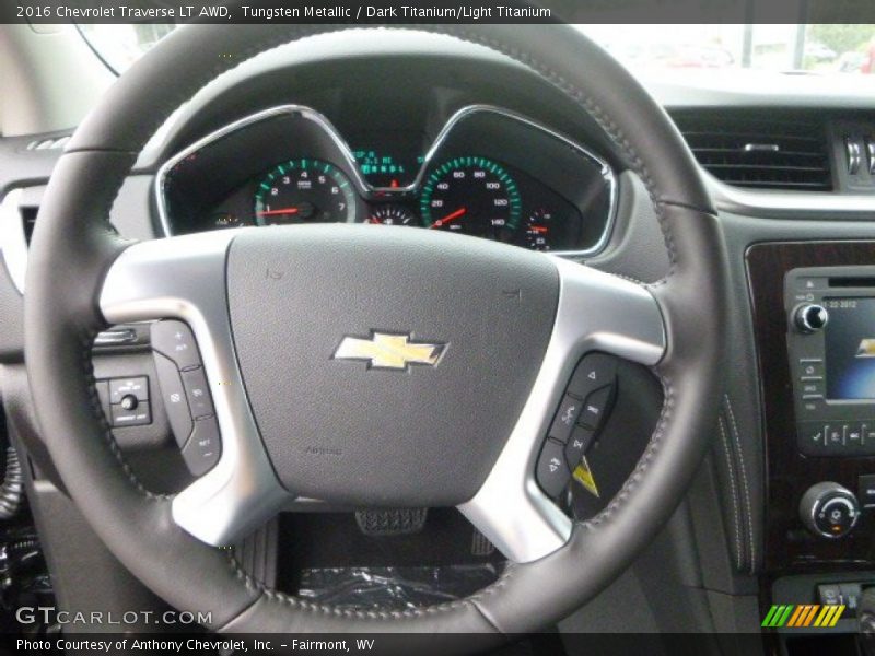 Tungsten Metallic / Dark Titanium/Light Titanium 2016 Chevrolet Traverse LT AWD