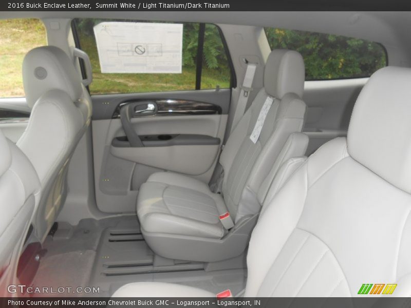 Summit White / Light Titanium/Dark Titanium 2016 Buick Enclave Leather