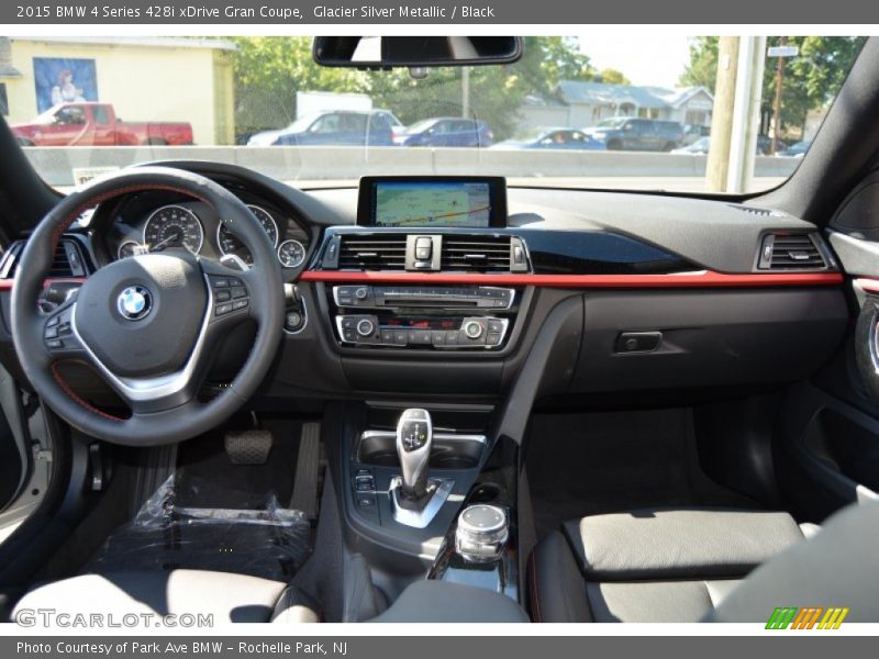 Glacier Silver Metallic / Black 2015 BMW 4 Series 428i xDrive Gran Coupe