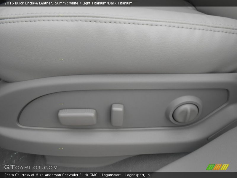 Summit White / Light Titanium/Dark Titanium 2016 Buick Enclave Leather
