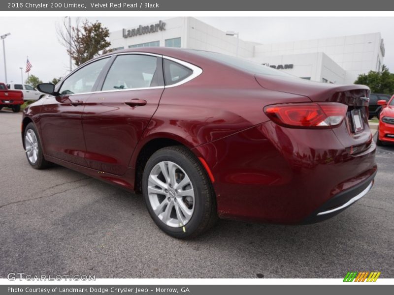 Velvet Red Pearl / Black 2016 Chrysler 200 Limited