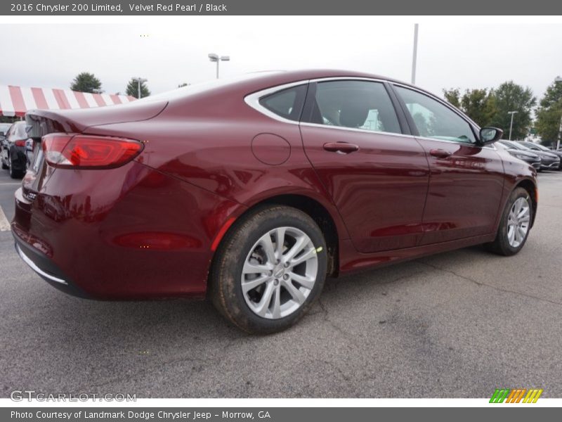 Velvet Red Pearl / Black 2016 Chrysler 200 Limited