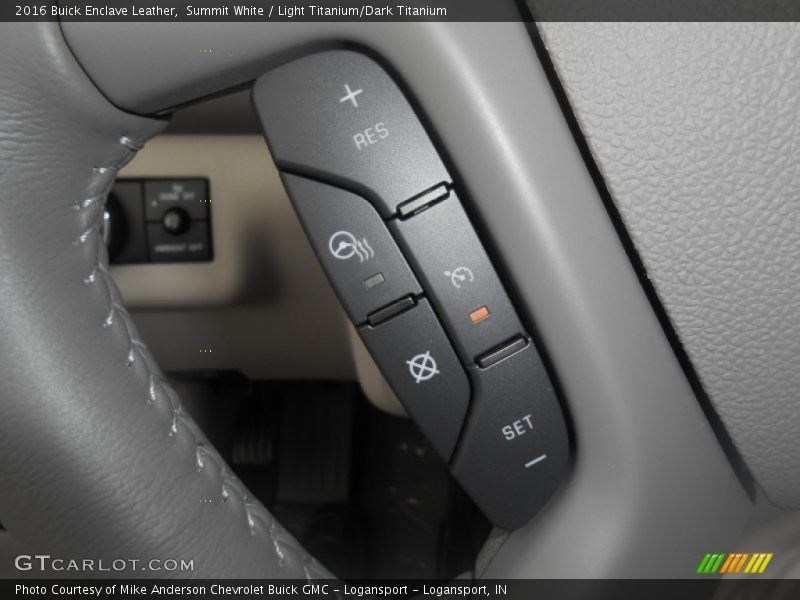 Summit White / Light Titanium/Dark Titanium 2016 Buick Enclave Leather