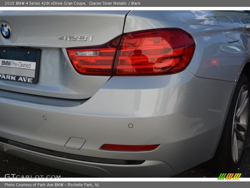 Glacier Silver Metallic / Black 2015 BMW 4 Series 428i xDrive Gran Coupe