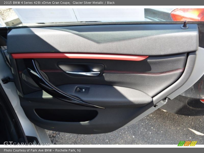 Glacier Silver Metallic / Black 2015 BMW 4 Series 428i xDrive Gran Coupe