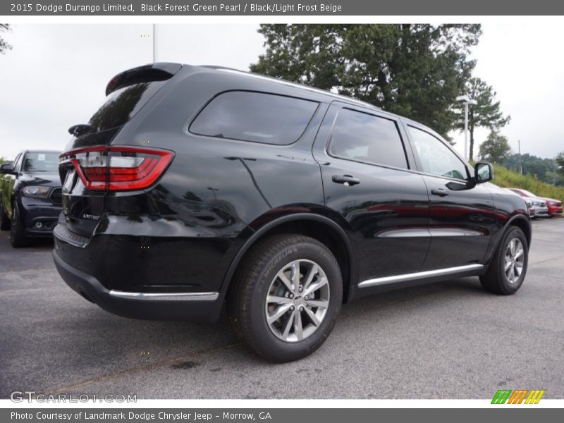 Black Forest Green Pearl / Black/Light Frost Beige 2015 Dodge Durango Limited