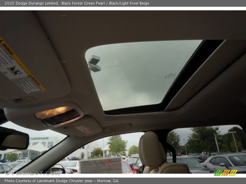 Black Forest Green Pearl / Black/Light Frost Beige 2015 Dodge Durango Limited