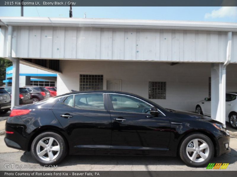 Ebony Black / Gray 2015 Kia Optima LX