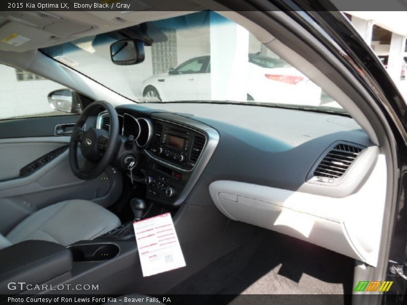 Ebony Black / Gray 2015 Kia Optima LX