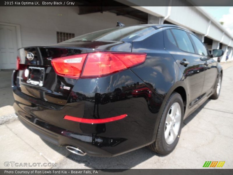 Ebony Black / Gray 2015 Kia Optima LX