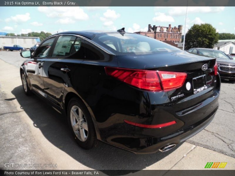 Ebony Black / Gray 2015 Kia Optima LX