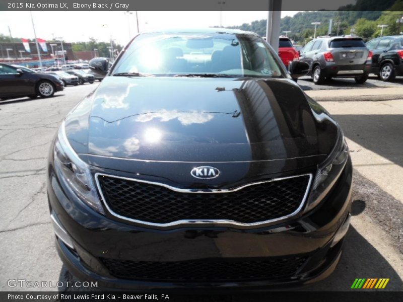 Ebony Black / Gray 2015 Kia Optima LX