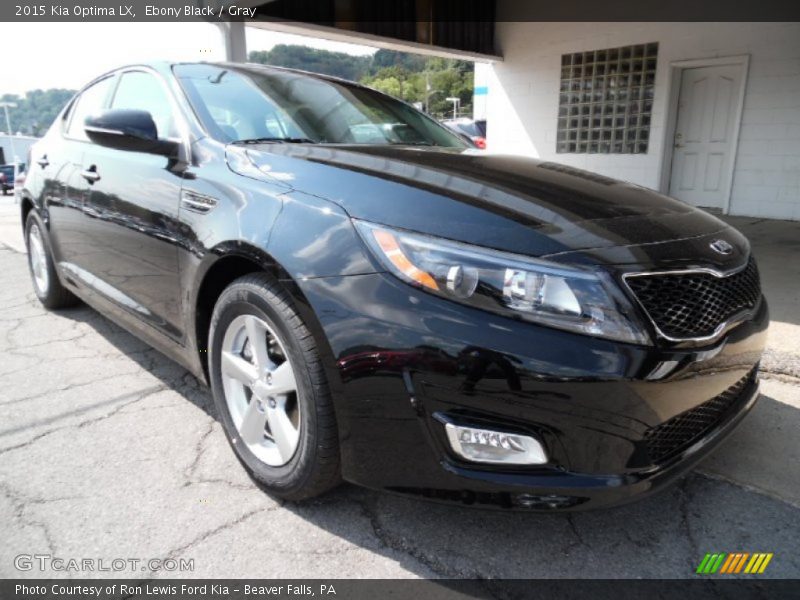 Ebony Black / Gray 2015 Kia Optima LX