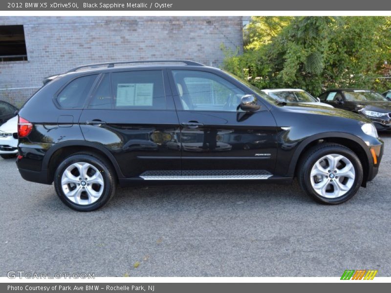 Black Sapphire Metallic / Oyster 2012 BMW X5 xDrive50i