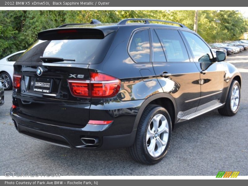 Black Sapphire Metallic / Oyster 2012 BMW X5 xDrive50i