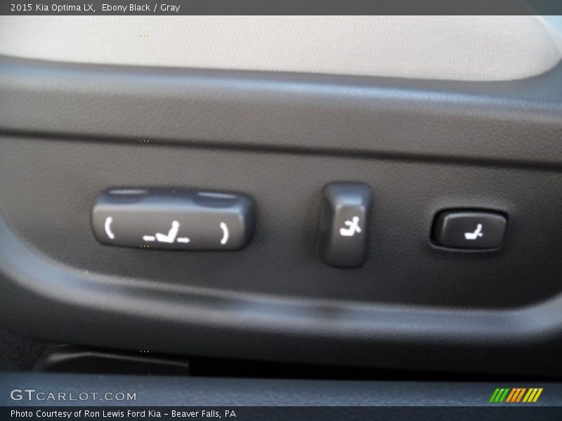Ebony Black / Gray 2015 Kia Optima LX