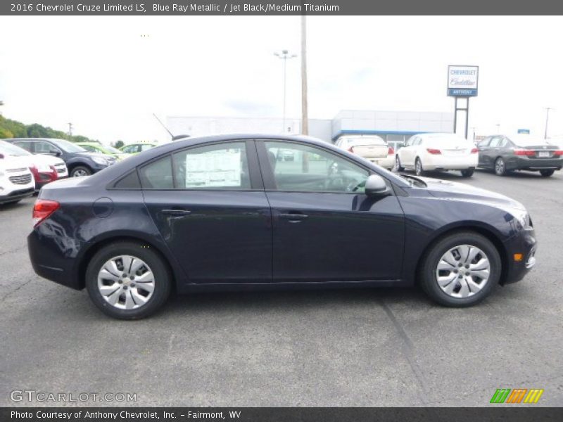 Blue Ray Metallic / Jet Black/Medium Titanium 2016 Chevrolet Cruze Limited LS