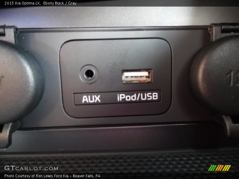 Ebony Black / Gray 2015 Kia Optima LX