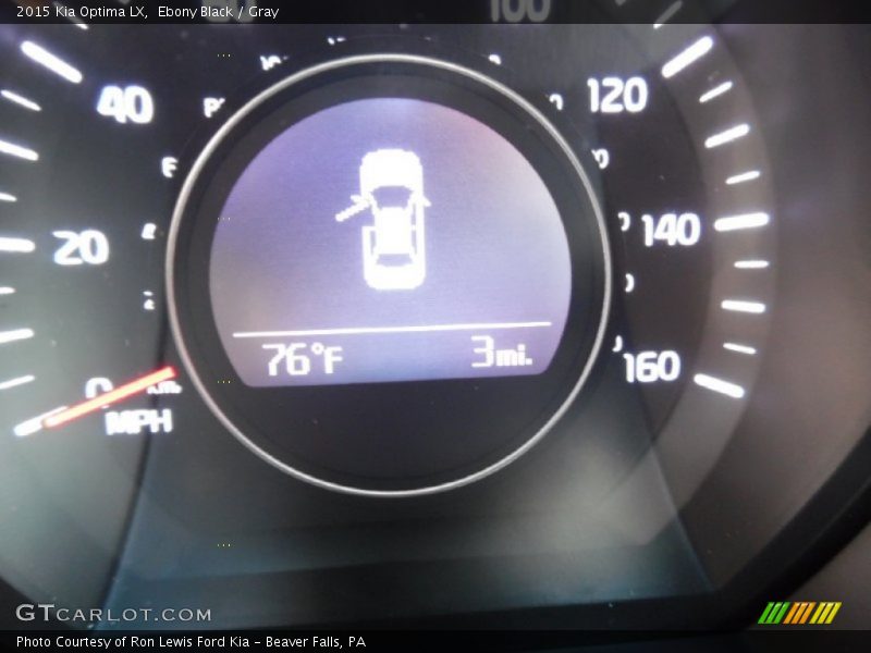 Ebony Black / Gray 2015 Kia Optima LX