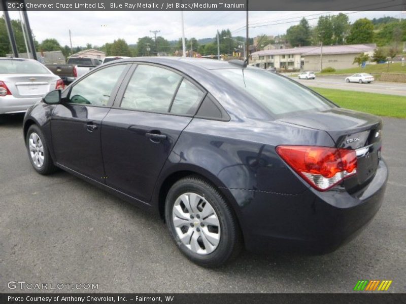 Blue Ray Metallic / Jet Black/Medium Titanium 2016 Chevrolet Cruze Limited LS
