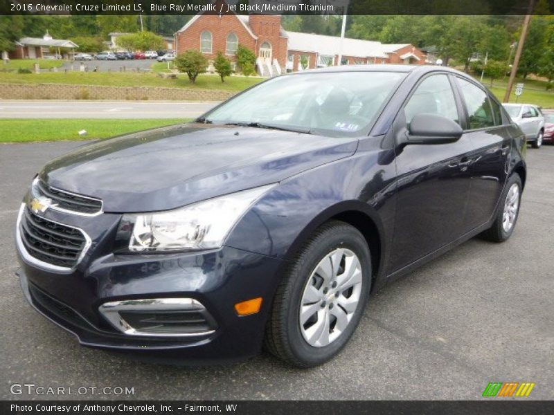 Blue Ray Metallic / Jet Black/Medium Titanium 2016 Chevrolet Cruze Limited LS