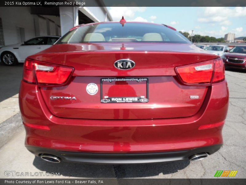 Remington Red / Beige 2015 Kia Optima LX