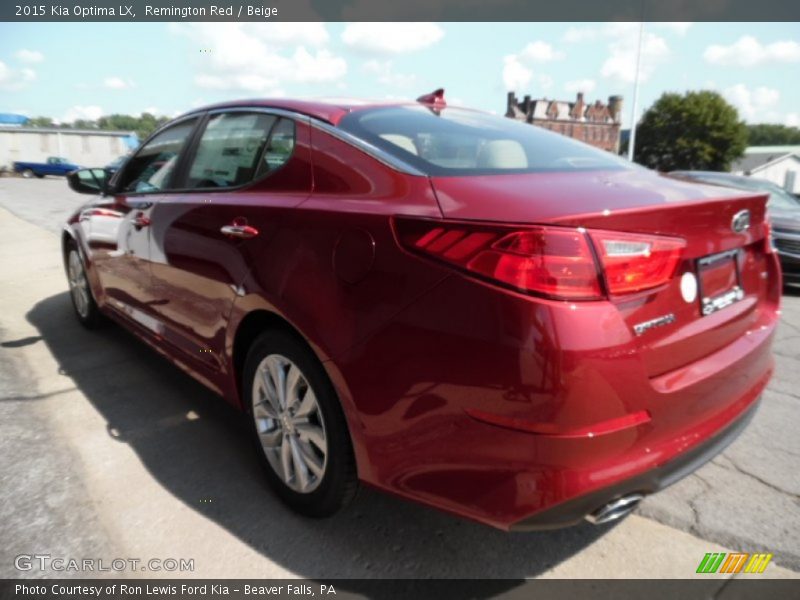 Remington Red / Beige 2015 Kia Optima LX