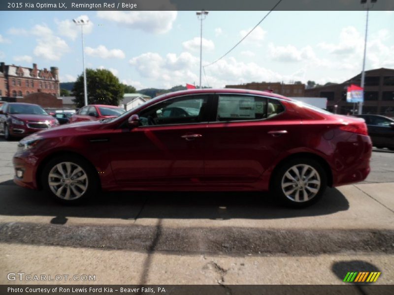 Remington Red / Beige 2015 Kia Optima LX
