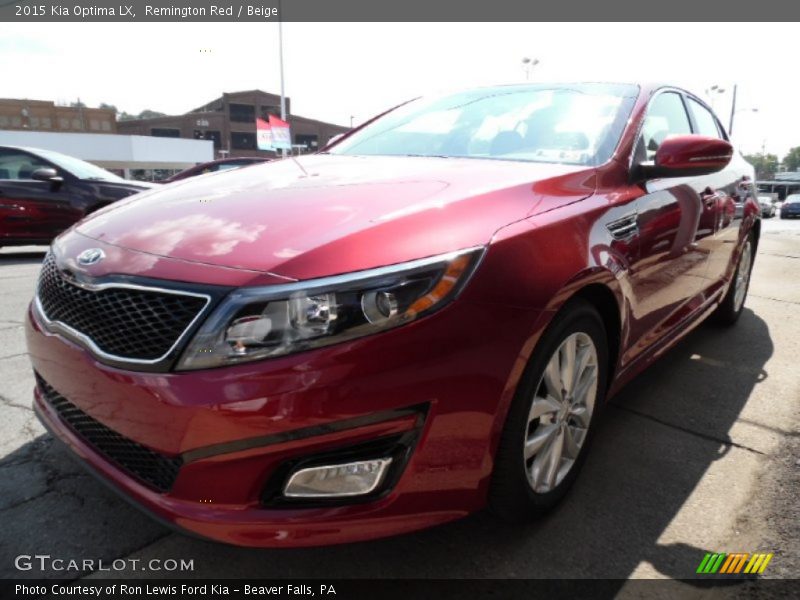 Remington Red / Beige 2015 Kia Optima LX