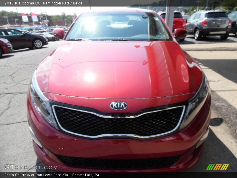 Remington Red / Beige 2015 Kia Optima LX