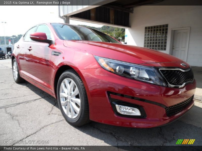 Remington Red / Beige 2015 Kia Optima LX