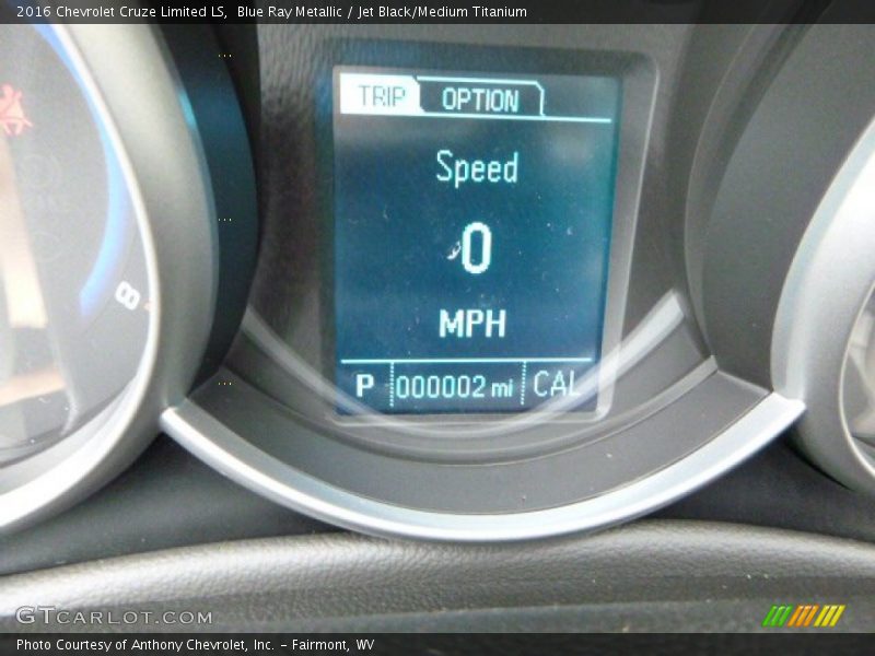 Blue Ray Metallic / Jet Black/Medium Titanium 2016 Chevrolet Cruze Limited LS