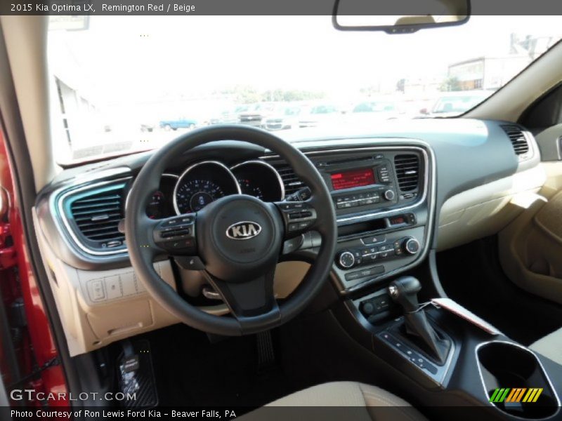 Remington Red / Beige 2015 Kia Optima LX